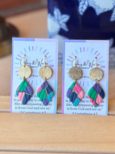 Load image into Gallery viewer, The Violet Garden - Small Teardrop & Fishhook