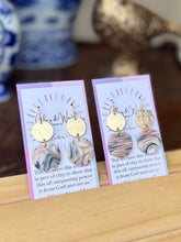 Load image into Gallery viewer, Marbled Golden Navy Neutrals - Circle & Fishhook