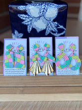 Load image into Gallery viewer, The Pastel Primrose - Arrow and Gold Fan