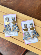 Load image into Gallery viewer, Marbled Navy Neutrals - Large Bell Dangle