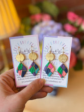 Load image into Gallery viewer, The Violet Garden - Small Teardrop & Fishhook