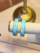Load image into Gallery viewer, The Marble Aqua - Thick Bangle