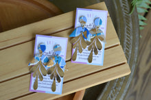 Load image into Gallery viewer, Blue Kaleidoscope - Half & Gold Leaf