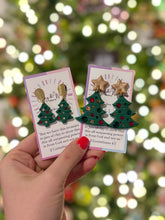 Load image into Gallery viewer, Rhinestone Christmas Tree - Small Gold, Red & Green Stones