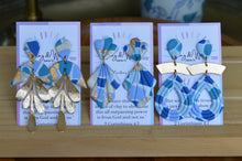 Load image into Gallery viewer, Blue Kaleidoscope - Half & Gold Leaf