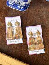 Load image into Gallery viewer, Painted Tan Rectangle Dangle