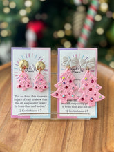 Load image into Gallery viewer, Rhinestone Christmas Tree - Small Sugar Plum Pink
