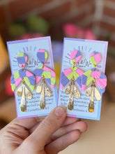 Load image into Gallery viewer, The Pansy Patch - Scalloped Half & Gold Leaf