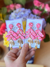 Load image into Gallery viewer, The Poppy Pink Collection - Scalloped & Gold Leaf