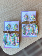 Load image into Gallery viewer, The Pastel Primrose - Marbled Oval & Gold