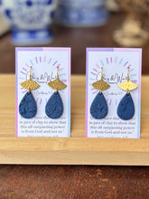 Load image into Gallery viewer, Statement Navy - Small Drop & Fishhook