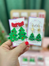 Load image into Gallery viewer, Rhinestone Christmas Tree - Small Cheerful Green & Fishhook