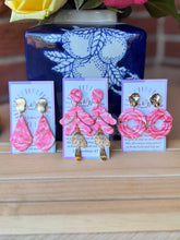 Load image into Gallery viewer, The Poppy Pink Collection - Scalloped & Gold Leaf