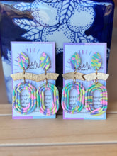 Load image into Gallery viewer, The Pastel Primrose - Marbled Oval & Gold