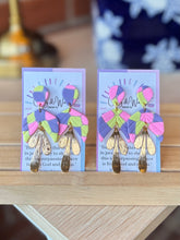 Load image into Gallery viewer, The Pansy Patch - Scalloped Half & Gold Leaf