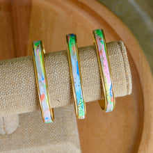 Load image into Gallery viewer, Bright Kaleidoscope Marbled Bangle