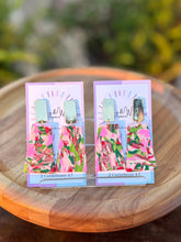 Load image into Gallery viewer, Pink Christmas Marble Mix - Rectangle & Gold Post