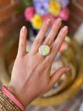 Load image into Gallery viewer, The Pastel Primrose - Circle Statement Ring