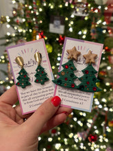 Load image into Gallery viewer, Rhinestone Christmas Tree - Small Gold, Red & Green Stones