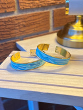 Load image into Gallery viewer, The Marble Aqua - Thick Bangle