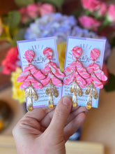 Load image into Gallery viewer, The Poppy Pink Collection - Scalloped & Gold Leaf