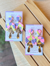 Load image into Gallery viewer, The Pansy Patch - Scalloped Half & Gold Leaf