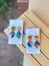 Load image into Gallery viewer, The Violet Garden - Small Teardrop & Fishhook