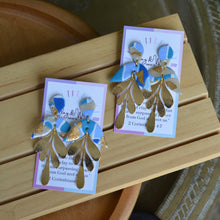 Load image into Gallery viewer, Blue Kaleidoscope - Half & Gold Leaf