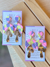 Load image into Gallery viewer, The Pansy Patch - Scalloped Half & Gold Leaf