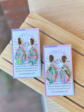 Load image into Gallery viewer, The Spring Bouquet - Marbled Teardrop & Gold Post