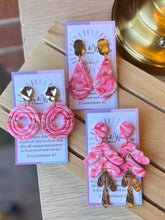 Load image into Gallery viewer, The Poppy Pink Collection - Scalloped & Gold Leaf