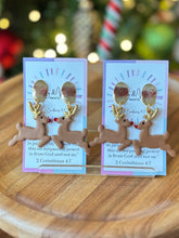 Load image into Gallery viewer, Prancing Reindeer Earrings