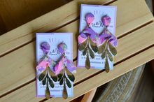 Load image into Gallery viewer, Purple Kaleidoscope - Gold Leaf & Arrow