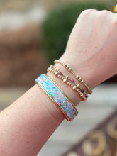 Load image into Gallery viewer, Winter Blue Marble Mix - Thick Bangle