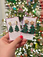 Load image into Gallery viewer, Rhinestone Christmas Tree - Small Gold, Red & Green Stones