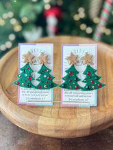 Load image into Gallery viewer, Rhinestone Christmas Tree - Gold, Red & Green Stones