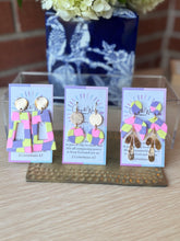 Load image into Gallery viewer, The Pansy Patch - Scalloped Half & Gold Leaf