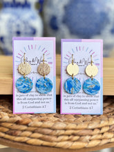 Load image into Gallery viewer, Marbled Blue Circle & Fishhook