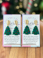 Load image into Gallery viewer, Rhinestone Christmas Tree - Small Blue, Red & Green Stones