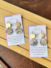 Load image into Gallery viewer, Marbled Golden Navy Neutrals - Circle & Fishhook