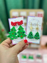 Load image into Gallery viewer, Rhinestone Christmas Tree - Small Cheerful Green & Fishhook