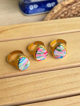 Load image into Gallery viewer, Marbled Summer Teardrop Ring