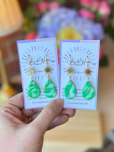 Load image into Gallery viewer, The Green Garden - Small Drop & Fishhook