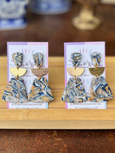 Load image into Gallery viewer, Marbled Navy Neutrals - Large Bell Dangle