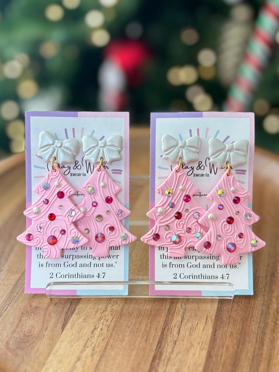 Rhinestone Christmas Tree - Sugar Plum Pink