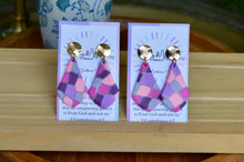 Load image into Gallery viewer, Purple Kaleidoscope - Bell &amp; Gold Post
