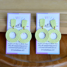 Load image into Gallery viewer, Yellow Sunshine - Circle Dangle
