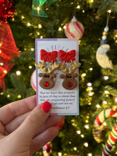 Load image into Gallery viewer, Rudolph, The Red Nosed Reindeer with Red Bow
