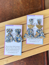 Load image into Gallery viewer, Marbled Navy Neutrals - Small Bell
