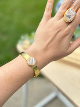 Load image into Gallery viewer, The Sandstone Collection - Gold Cuff &amp; Circle Charm
